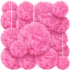 Pink Paper Pom Poms (16 Pack)