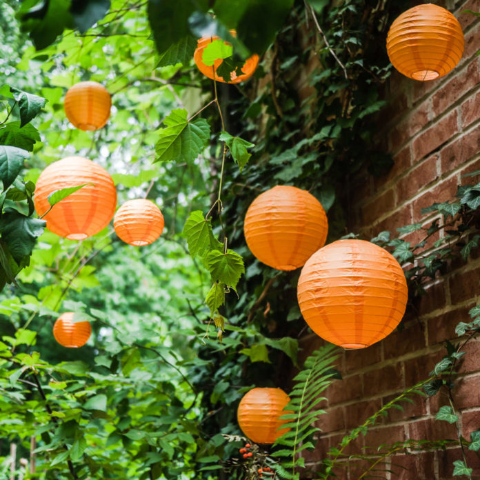 Orange Lanterns - 25 pack